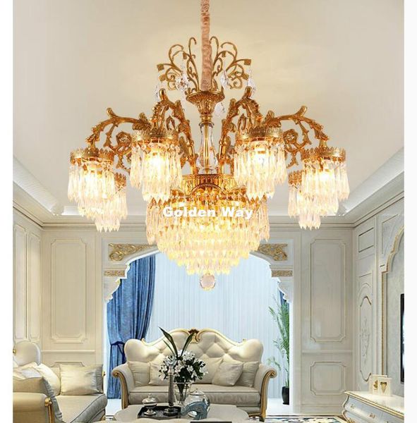 european copper chandelier for bedroom kitchen living room decora luxury ceiling chandeliers k9 crystal lighting fixtures
european copper chandelier for bedroom kitchen living room decora luxury ceiling chandeliers k9 crystal lighting fixtures