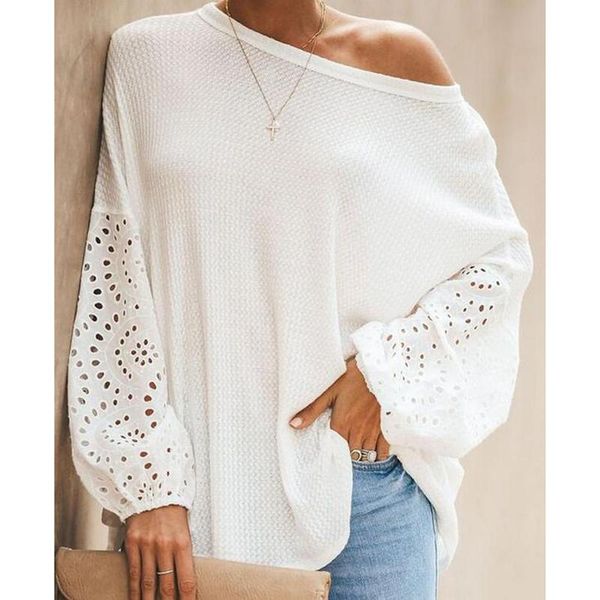 off shoulder blouse hollow out sleeve solid color long lantern am1286 women's blouses & shirts, White
off shoulder blouse hollow out sleeve solid color long lantern am1286 women's blouses & shirts, White