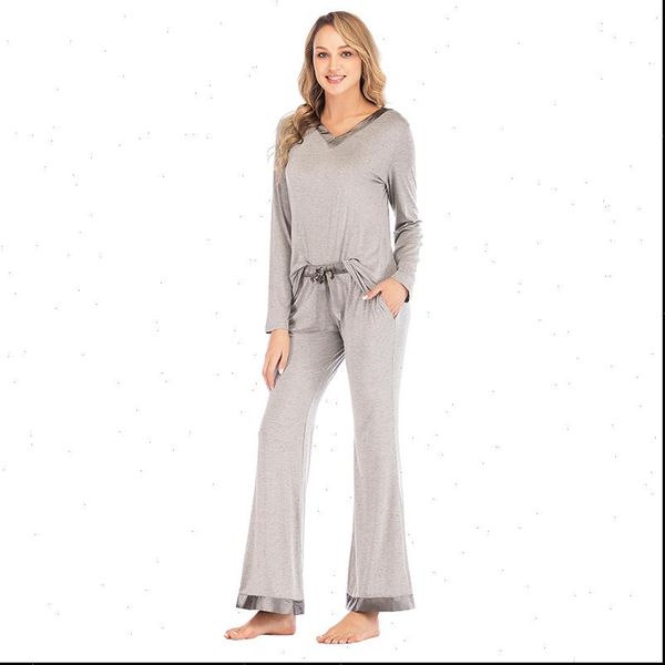 sanderala autumn winter cotton womens sleepwears modal patchwork long sleeve soft loungewear homewear pj pjama pajama sets, Black;red
sanderala autumn winter cotton womens sleepwears modal patchwork long sleeve soft loungewear homewear pj pjama pajama sets, Black;red