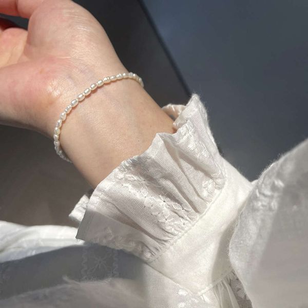 juntian 925 silver natural millet pearl bracelet simple temperament fashion pearl bracelet, Black
juntian 925 silver natural millet pearl bracelet simple temperament fashion pearl bracelet, Black