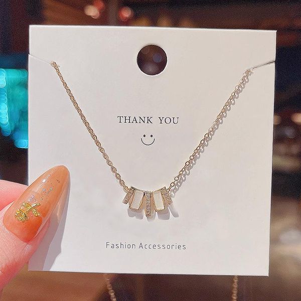 pendant necklaces 2021 mother-of-pearl stitching geometric titanium steel necklace female trendy design temperament simple clavicle chain, Silver
pendant necklaces 2021 mother-of-pearl stitching geometric titanium steel necklace female trendy design temperament simple clavicle chain, Silver
