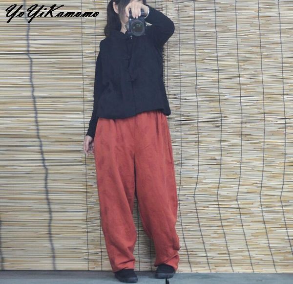 women's pants & capris women cotton linen loose 2021 autumn spring jacquard elastic waist casual big size solid color trousers, Black;white
women's pants & capris women cotton linen loose 2021 autumn spring jacquard elastic waist casual big size solid color trousers, Black;white