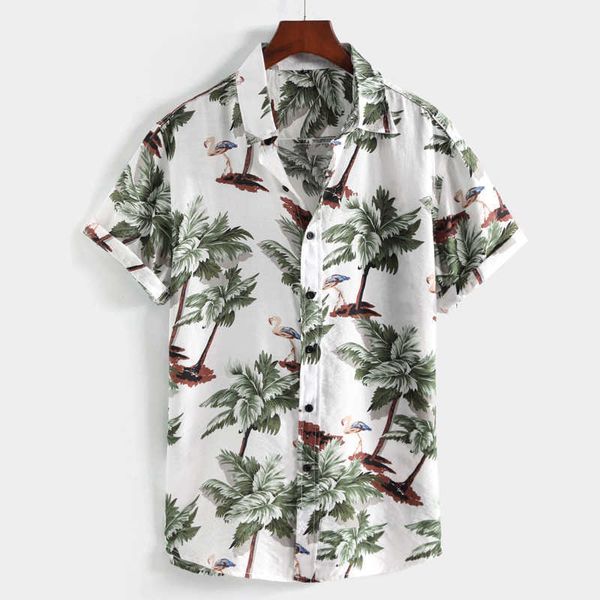 fashion hawaiian shirt mens summer flamingos short sleeve thin button up cotton beach shirts 210527, White;black
fashion hawaiian shirt mens summer flamingos short sleeve thin button up cotton beach shirts 210527, White;black