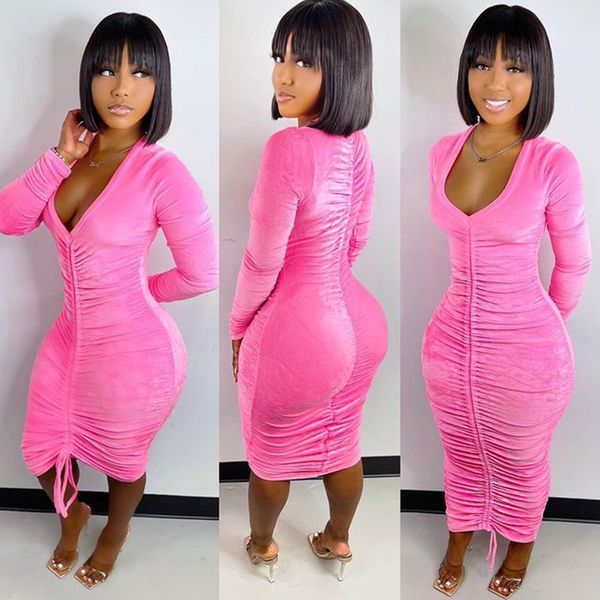 women midi elegant dress fashion trend skinny long sleeve bandage skirts designer female casual stacked pleated bodycon mini dress, Black;gray
women midi elegant dress fashion trend skinny long sleeve bandage skirts designer female casual stacked pleated bodycon mini dress, Black;gray