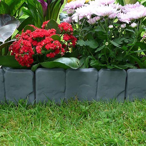 10pcs grey garden fence edging cobbled stone effect plastic lawn plant border decorations flower bed
10pcs grey garden fence edging cobbled stone effect plastic lawn plant border decorations flower bed