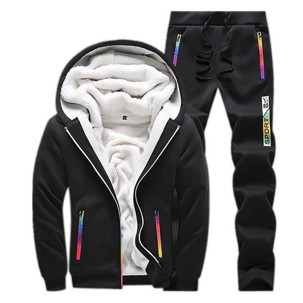 winter tracksuits men set casual thicken fleece warm hooded jacket pants spring sweatshirt sportswear coats hoodie track suits 210714, Gray
winter tracksuits men set casual thicken fleece warm hooded jacket pants spring sweatshirt sportswear coats hoodie track suits 210714, Gray