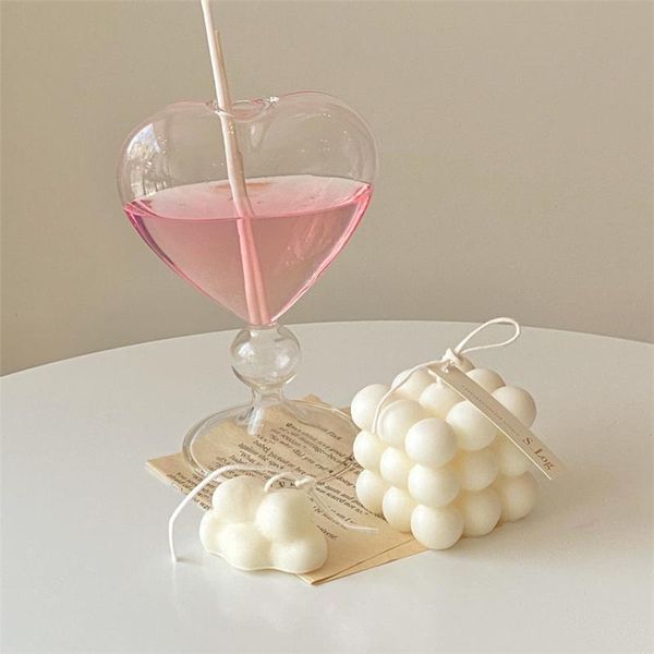 wine glasses creative lovely love vase heart-shaped decoration props plug-in home