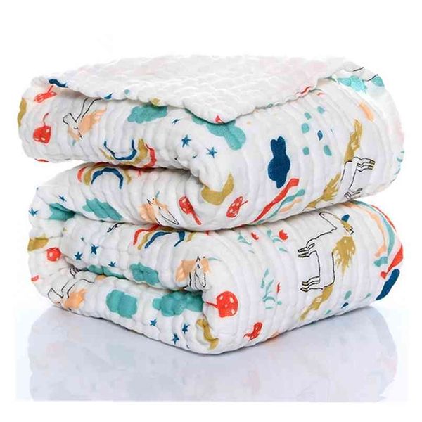 6 layers cotton unicorn muslin blanket baby swaddle summer stroller cover bath towel receiving 210823
6 layers cotton unicorn muslin blanket baby swaddle summer stroller cover bath towel receiving 210823