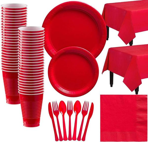 10pcs/lot red color birthday party disposable plate cup napkin for anniversary dance decoration supplies dinnerware
10pcs/lot red color birthday party disposable plate cup napkin for anniversary dance decoration supplies dinnerware