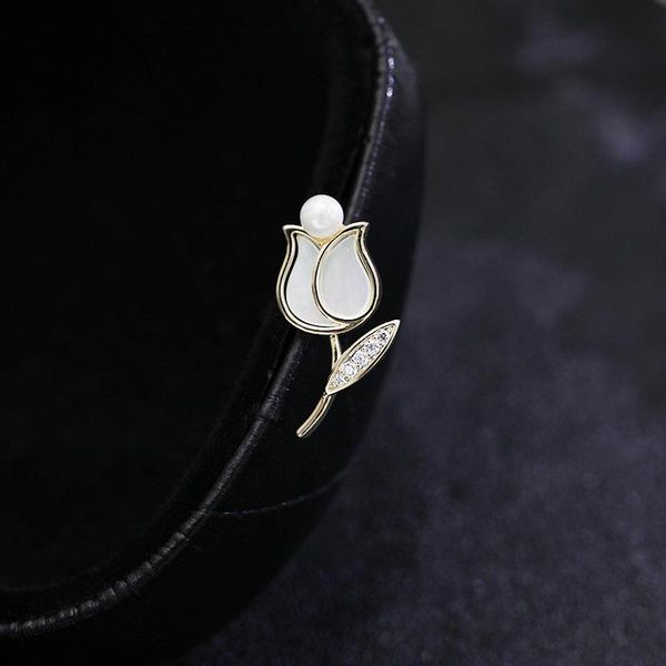 pins, brooches carerjew zircon shell pearl rose flower for women mini tulip fashion pin elegant rhinestone brooch jewelry high quality, Gray
pins, brooches carerjew zircon shell pearl rose flower for women mini tulip fashion pin elegant rhinestone brooch jewelry high quality, Gray