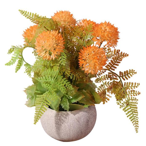 decorative flowers & wreaths artificial plant potted dandelion lifelike wedding living room decor simulation flower