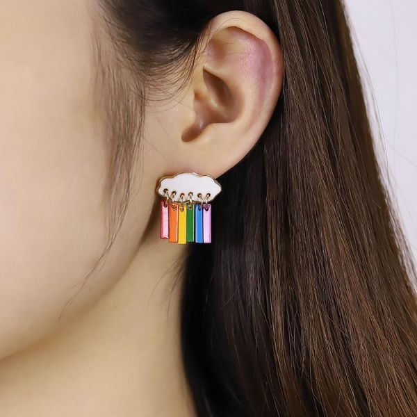 stud 2021 earrings korea simple temperament fashion cute cloud raindrop color female jewelry year gift, Golden;silver
stud 2021 earrings korea simple temperament fashion cute cloud raindrop color female jewelry year gift, Golden;silver