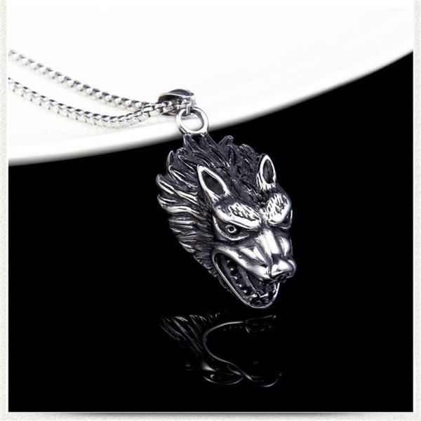 chains creative men's trend hip-hop rock retro punk domineering wolf head pendant necklace party jewelry accessories wholesale, Silver
chains creative men's trend hip-hop rock retro punk domineering wolf head pendant necklace party jewelry accessories wholesale, Silver