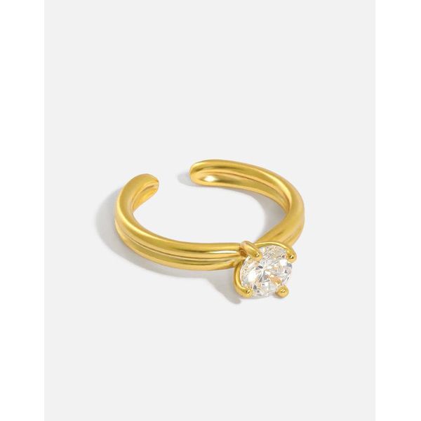 sterling silver open ring ins niche design simple temperament micro-inlaid zircon girl accessories jewelry wholesal cluster rings, Golden;silver
sterling silver open ring ins niche design simple temperament micro-inlaid zircon girl accessories jewelry wholesal cluster rings, Golden;silver