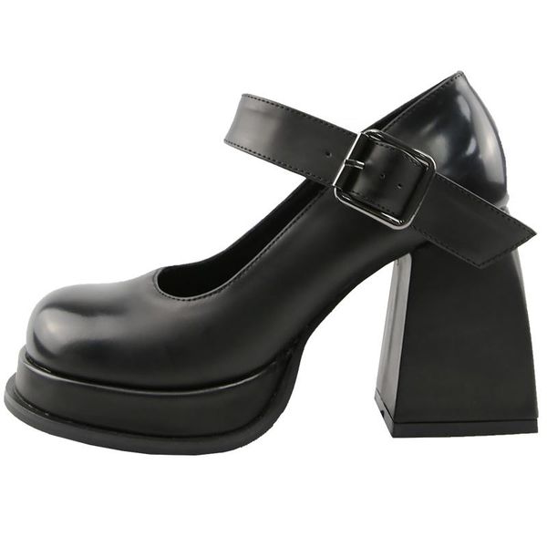 dress shoes fashion women's black pu leather high heels jk uniform pumps platform students girls l7
dress shoes fashion women's black pu leather high heels jk uniform pumps platform students girls l7