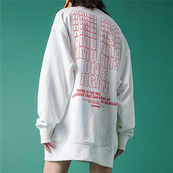 women's hoodies & sweatshirts sweatshirt women letter print hip hop o-neck long sleeve pullover female spring oversized 2021, Black
women's hoodies & sweatshirts sweatshirt women letter print hip hop o-neck long sleeve pullover female spring oversized 2021, Black