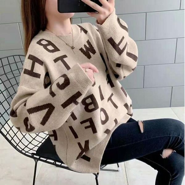 womens sweater for designer sweaters casual knit long-sleeved fashion classic luxury clothes, White;black
womens sweater for designer sweaters casual knit long-sleeved fashion classic luxury clothes, White;black