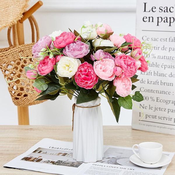 decorative flowers & wreaths artificial silk 1 bunch french rose floral bouquet fake flower arrange table wedding decor party accessory
decorative flowers & wreaths artificial silk 1 bunch french rose floral bouquet fake flower arrange table wedding decor party accessory