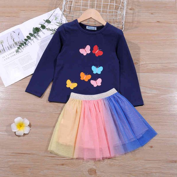 girls clothing sets spring baby outfit butterfly applique long sleeve children +skirt 2pcs autumn kids clothes suit 210515, White
girls clothing sets spring baby outfit butterfly applique long sleeve children +skirt 2pcs autumn kids clothes suit 210515, White