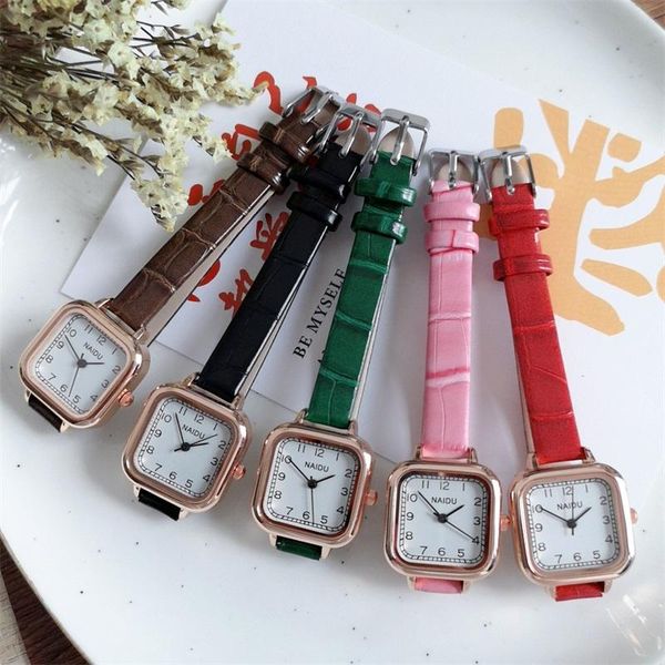 wristwatches retro square vintage leather female clock 2021 fashion women watches elegant simple ladies quartz gifts w9845, Slivery;brown
wristwatches retro square vintage leather female clock 2021 fashion women watches elegant simple ladies quartz gifts w9845, Slivery;brown
