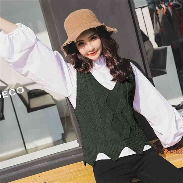 hollow backless sweet sweater vest female v-neck jacquard stripe loose bottoming women pullover spring autumn 210427, Black;white
hollow backless sweet sweater vest female v-neck jacquard stripe loose bottoming women pullover spring autumn 210427, Black;white