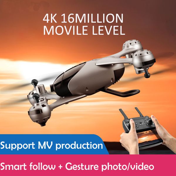 M6 selfie rc Drone WIFI FPV Quadcopter Pro Dual camera HD 4K 1600w pixel Video Altitude Hold optical flow smart follow drone, Black 720p camera
M6 selfie rc Drone WIFI FPV Quadcopter Pro Dual camera HD 4K 1600w pixel Video Altitude Hold optical flow smart follow drone, Black 720p camera