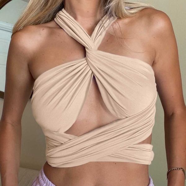 solid halter women crop chic bandage hole backless hollow out summer clubwear tanks w9229 210526, White
solid halter women crop chic bandage hole backless hollow out summer clubwear tanks w9229 210526, White