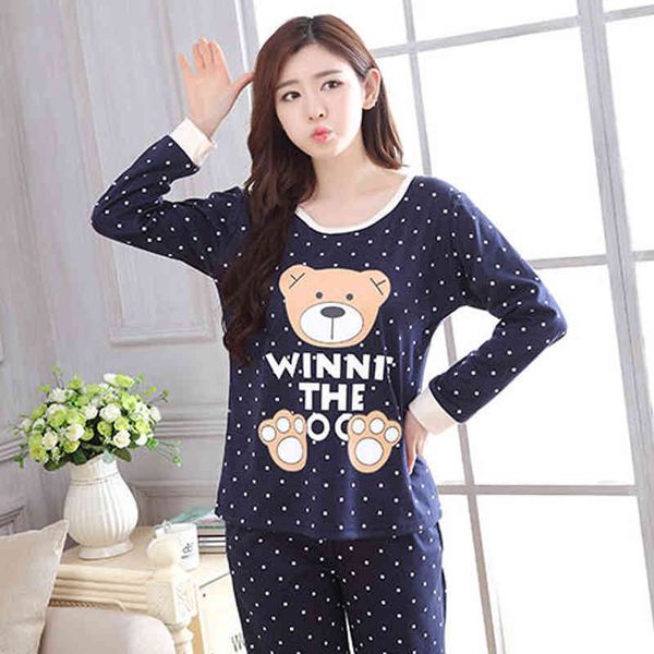 ladies spring and autumn cartoon long-sleeved pajamas milk silk trousers plus size cute home service suits, Black;red
ladies spring and autumn cartoon long-sleeved pajamas milk silk trousers plus size cute home service suits, Black;red