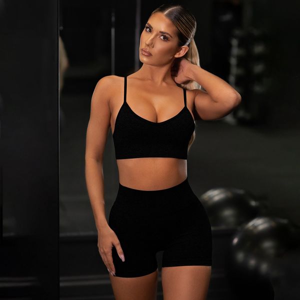 tracksuits workout clothes women seamless yoga suits sport bra high waist fitness shorts 2pcs gym set running sportswear yogaworld align pan, Gray
tracksuits workout clothes women seamless yoga suits sport bra high waist fitness shorts 2pcs gym set running sportswear yogaworld align pan, Gray