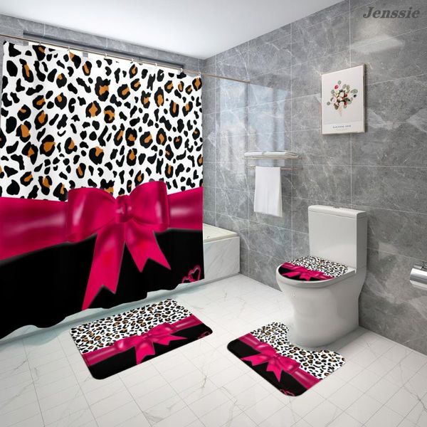 shower curtains gift box curtain set for bathroom non slip bath carpet toilet lid cover leopard bow print red pink purple
shower curtains gift box curtain set for bathroom non slip bath carpet toilet lid cover leopard bow print red pink purple