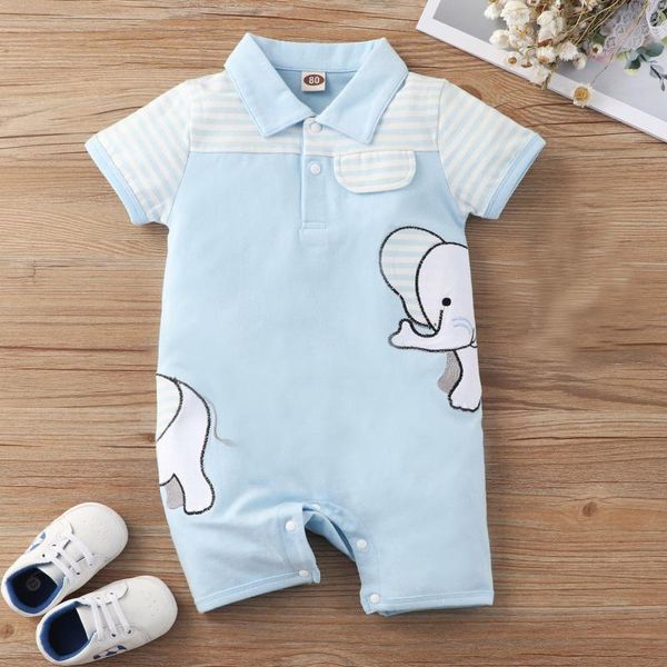 infant baby elephant printed rompers summer kids boys cartoon short sleeve striped jumpsuit one piece romper outfits jumpsuits, Blue
infant baby elephant printed rompers summer kids boys cartoon short sleeve striped jumpsuit one piece romper outfits jumpsuits, Blue