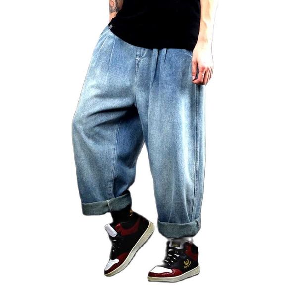 men's jeans fashion clothing plus size 5xl baggy pants wide leg trousers japanese streetwear oversized hip hop style harem denim, Blue
men's jeans fashion clothing plus size 5xl baggy pants wide leg trousers japanese streetwear oversized hip hop style harem denim, Blue