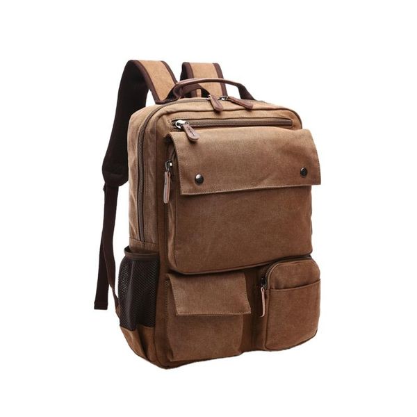 high grade canvas backpack men solid color 15.6 inch lapbags superior vintage outdoor design durable trend classic
high grade canvas backpack men solid color 15.6 inch lapbags superior vintage outdoor design durable trend classic