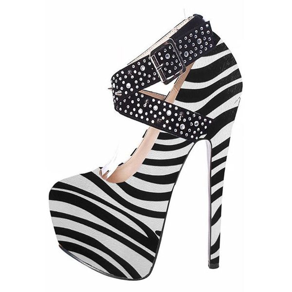 dress shoes lucky2021 women's fashion cross strap rhinestone metal buckle high-heeled water platform zebra leopard print, Black
dress shoes lucky2021 women's fashion cross strap rhinestone metal buckle high-heeled water platform zebra leopard print, Black
