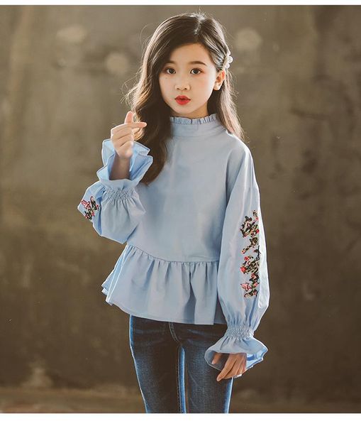 shirts kids girls embroidery cotton blouse teenage girl princess long sleeve shirt spring autumn clothing 10 12 years, White;black
shirts kids girls embroidery cotton blouse teenage girl princess long sleeve shirt spring autumn clothing 10 12 years, White;black