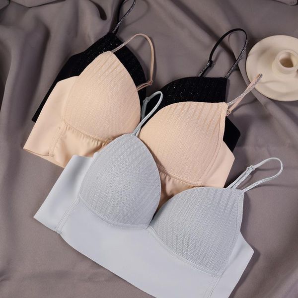 bustiers & corsets chrleisure backless women's tube french triangle cup bra adjustable strap lady wireless v-neck lingerie, Black;white
bustiers & corsets chrleisure backless women's tube french triangle cup bra adjustable strap lady wireless v-neck lingerie, Black;white