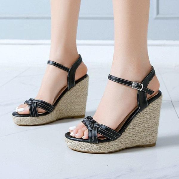 sianie tianie 2021 open toe red yellow platform high heels sandals woman wedges espaddrilles big size 34-46 shoes, Black
sianie tianie 2021 open toe red yellow platform high heels sandals woman wedges espaddrilles big size 34-46 shoes, Black