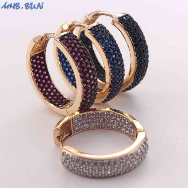 mhs.sun luxury women cubic zircon cz stones colorful crystal hoop earrings for female jewelry gift 1pair, Golden
mhs.sun luxury women cubic zircon cz stones colorful crystal hoop earrings for female jewelry gift 1pair, Golden