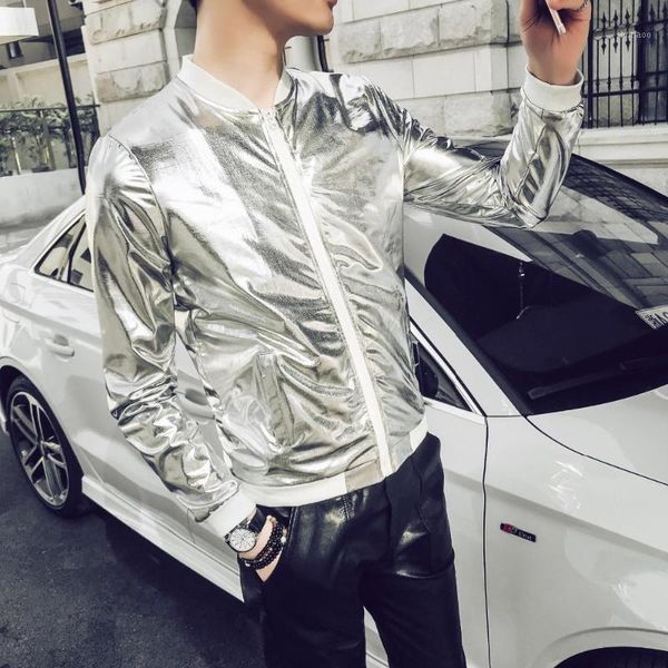 sun protection clothing silver shining jackets 5xl summer men bomber jacket fashion slim fit mens plus size stage coats man men's, Black;brown
sun protection clothing silver shining jackets 5xl summer men bomber jacket fashion slim fit mens plus size stage coats man men's, Black;brown