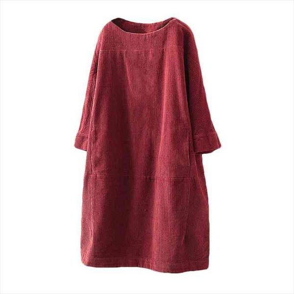 autumn warm pockets corduroy womens dress loose midi robe femme fashion 5xl, Black;gray
autumn warm pockets corduroy womens dress loose midi robe femme fashion 5xl, Black;gray
