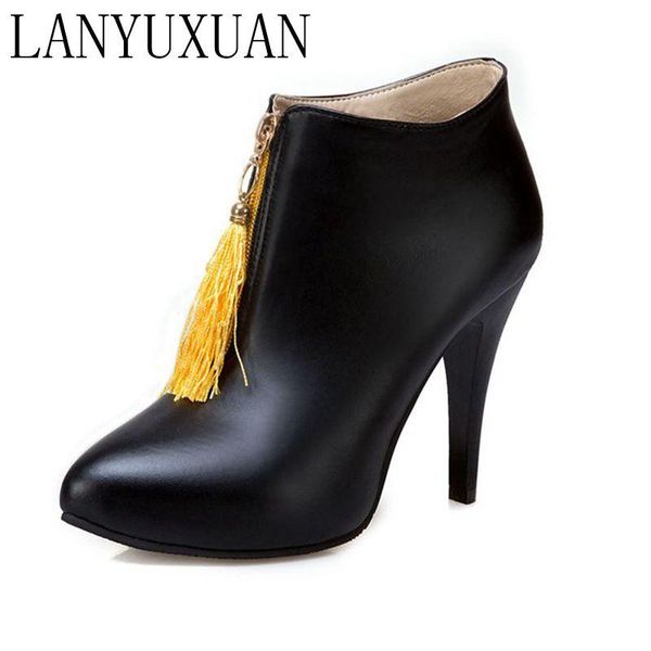boots lanyuxuan super big size 30-50 women short tube high-heels pointed toe spring autumn winter wedding shoes 2-1, Black
boots lanyuxuan super big size 30-50 women short tube high-heels pointed toe spring autumn winter wedding shoes 2-1, Black