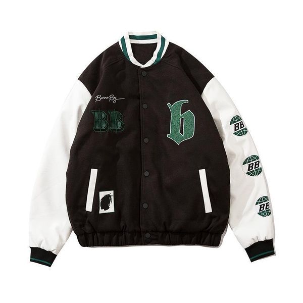 college style color-blocking men's jacket, high-quality, comfortable, warm, fashionable, travel, sports, party, commute, Black;brown
college style color-blocking men's jacket, high-quality, comfortable, warm, fashionable, travel, sports, party, commute, Black;brown