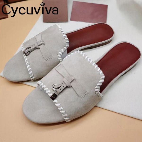 slippers open toe kid suede flat heel women candy color tassel metal lock mules flip flops casual slides summer shoes woman 2021, Black
slippers open toe kid suede flat heel women candy color tassel metal lock mules flip flops casual slides summer shoes woman 2021, Black