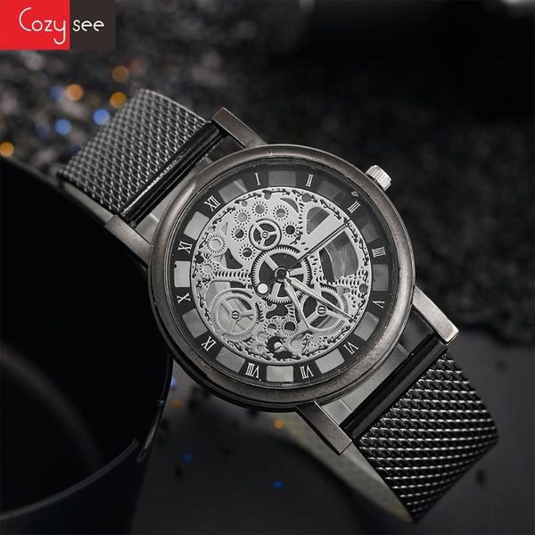 wristwatches fashion original brand hollow out gift couples watch stainless steel for mens, Slivery;brown
wristwatches fashion original brand hollow out gift couples watch stainless steel for mens, Slivery;brown