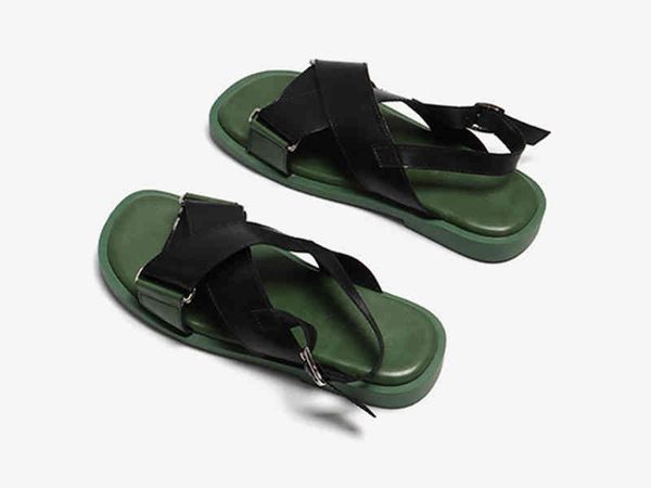 dress shoes roman sandals women's retro 2021 summer flat soft leather student ins all-match shoes znu3, Black
dress shoes roman sandals women's retro 2021 summer flat soft leather student ins all-match shoes znu3, Black