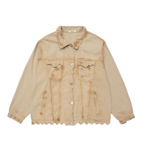 men's jackets high street irregular washed ripped denim men hip hop streetwear casual jeans coats harakuju vintage, Black;brown
men's jackets high street irregular washed ripped denim men hip hop streetwear casual jeans coats harakuju vintage, Black;brown