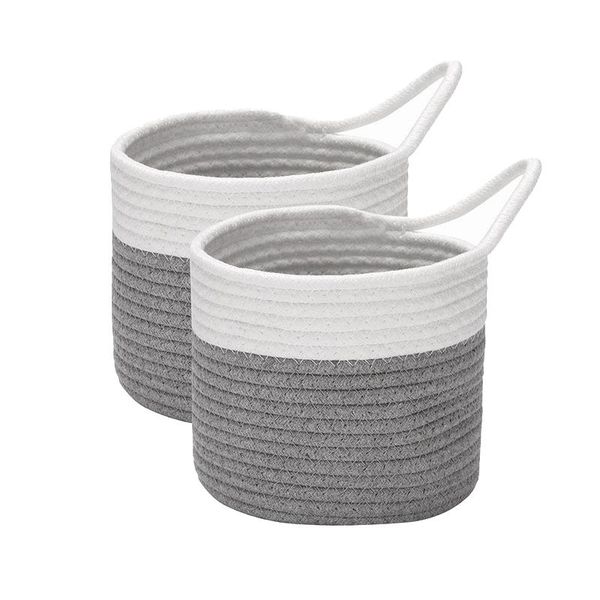 storage baskets 2pcs hanging cotton rope baskets,woven basket for bike hang bag,planter pot,wall organizer keys white & gray
storage baskets 2pcs hanging cotton rope baskets,woven basket for bike hang bag,planter pot,wall organizer keys white & gray