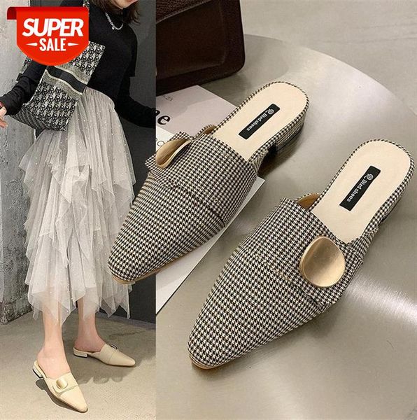 muller shoes women baotou half slippers metal buckle decoration houndstooth korean style outer wear fashion #hw0j, Black
muller shoes women baotou half slippers metal buckle decoration houndstooth korean style outer wear fashion #hw0j, Black