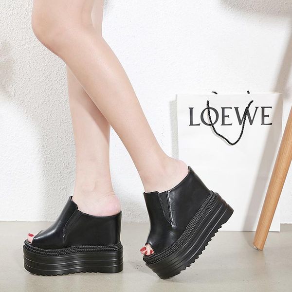 slippers elegant super high heel wedge slipper rhinestone sequins female flip flops european and american models catwalk women shoes, Black
slippers elegant super high heel wedge slipper rhinestone sequins female flip flops european and american models catwalk women shoes, Black