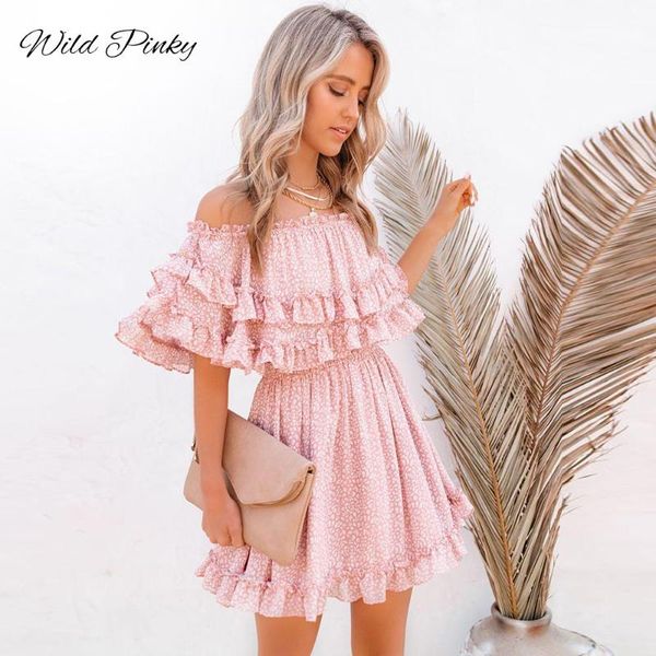 casual dresses wildpinky floral print party dress summer women off shoulder mini beach sundress ruffles streetwear vestidos, Black;gray
casual dresses wildpinky floral print party dress summer women off shoulder mini beach sundress ruffles streetwear vestidos, Black;gray